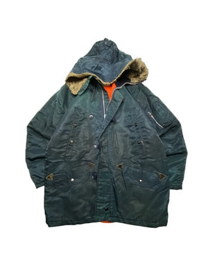 Navy Parka Men's XL Northern Pole Vintage Wholesale 