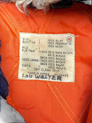 Navy Parka Men's XL Northern Pole Vintage Wholesale 