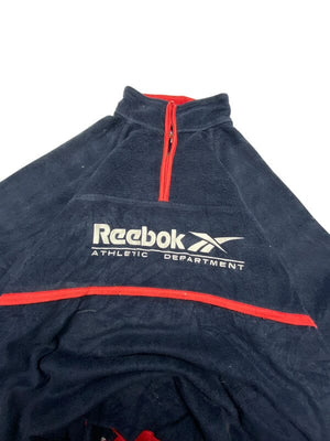 Navy Reebok Half Zip Fleece Men's XL Northern Pole Vintage Wholesale 
