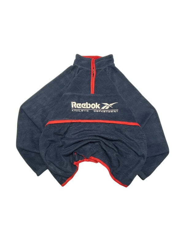 Navy Reebok Half Zip Fleece Men's XL Northern Pole Vintage Wholesale 