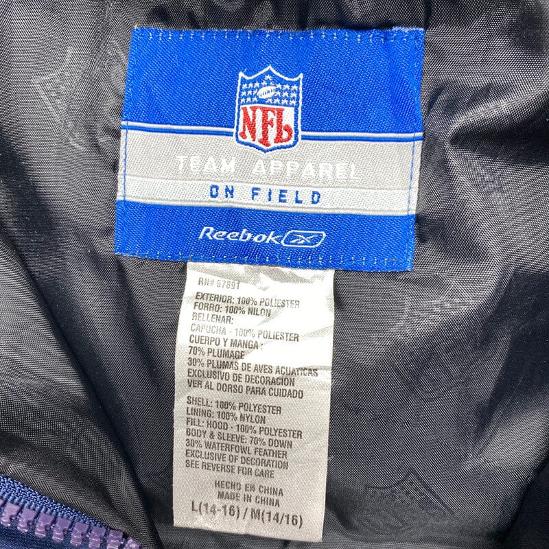 Navy Reebok x NFL Titans Puffer Jacket Men's Medium Northern Pole Vintage Wholesale 