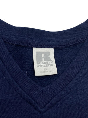 Navy Russell Athletic V-neck Sweater Men's XL Northern Pole Vintage Wholesale 