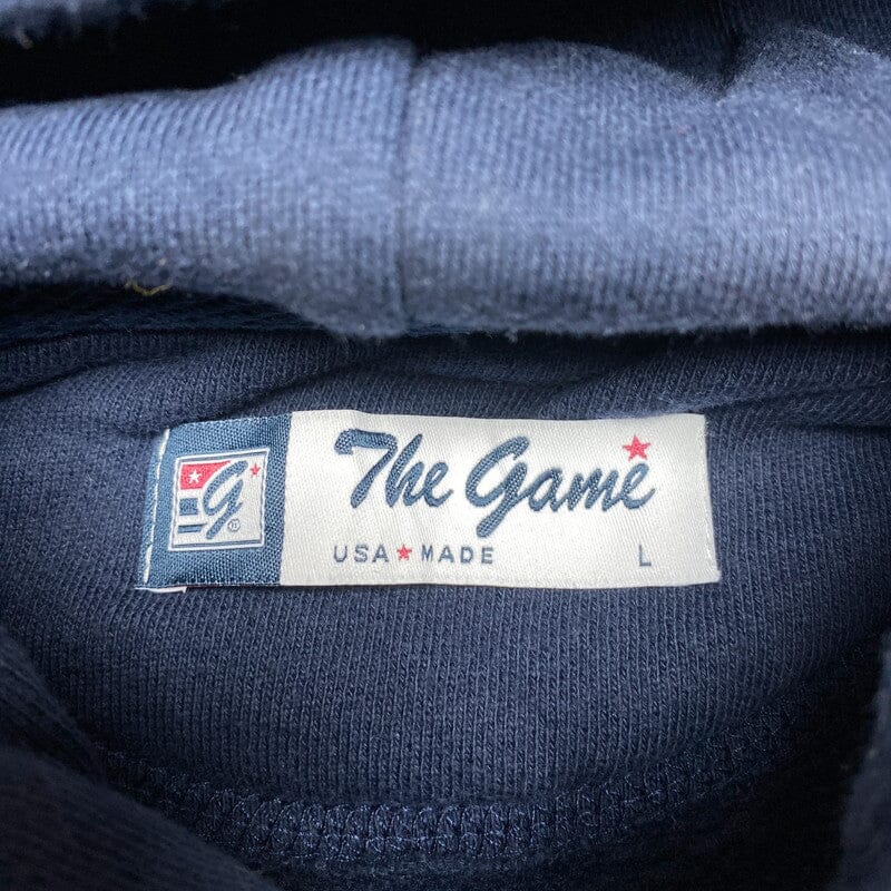 Navy The Game Hoodie Men's Large Northern Pole Vintage Wholesale 