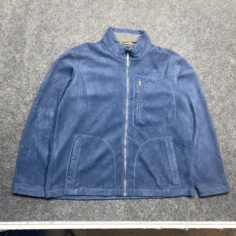 Navy Timberland Fleece Jacket Men's XL Northern Pole Vintage Wholesale 