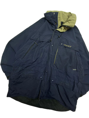 Navy Timberland Weather Gear Jacket Men's Medium Northern Pole Vintage Wholesale 