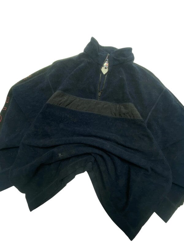 Navy Tommy Hilfiger 1/4 Zip-up Fleece Men's Large Northern Pole Vintage Wholesale 