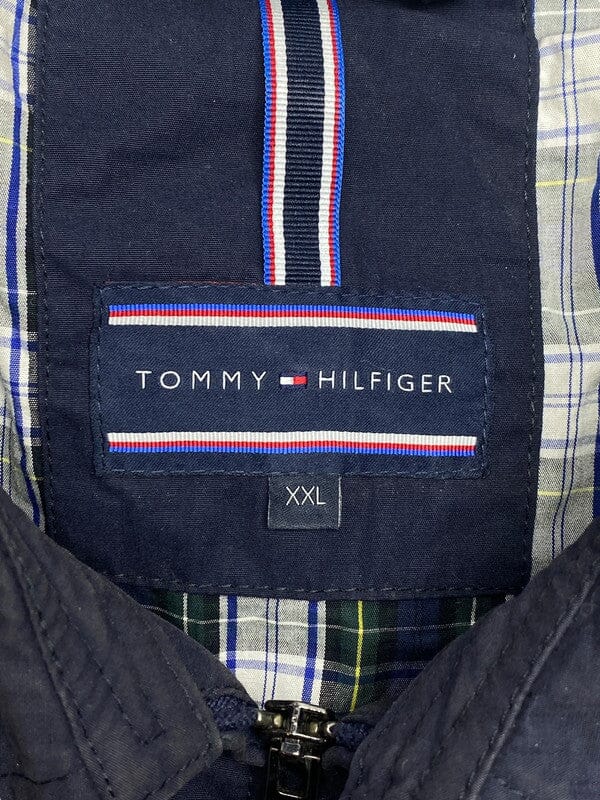 Navy Tommy Hilfiger Harrington Jacket Men's XXL Northern Pole Vintage Wholesale 