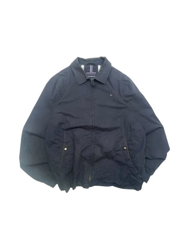 Navy Tommy Hilfiger Harrington Jacket Men's XXL Northern Pole Vintage Wholesale 