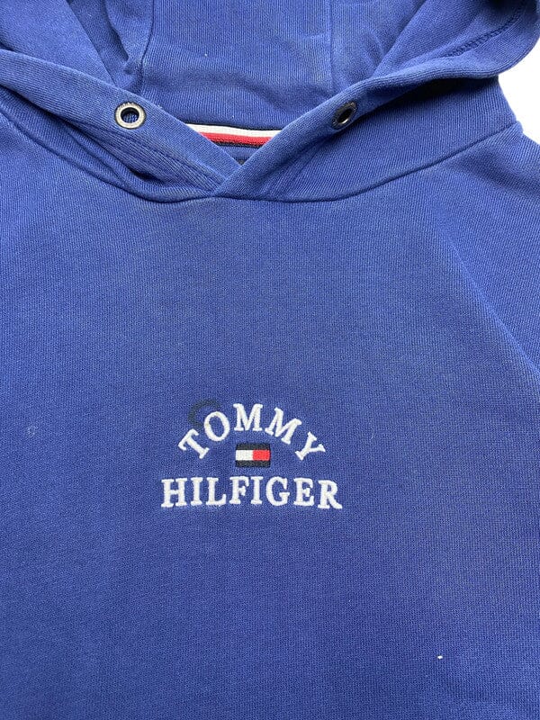 Navy Tommy Hilfiger Hoodie Men's Small Northern Pole Vintage Wholesale 