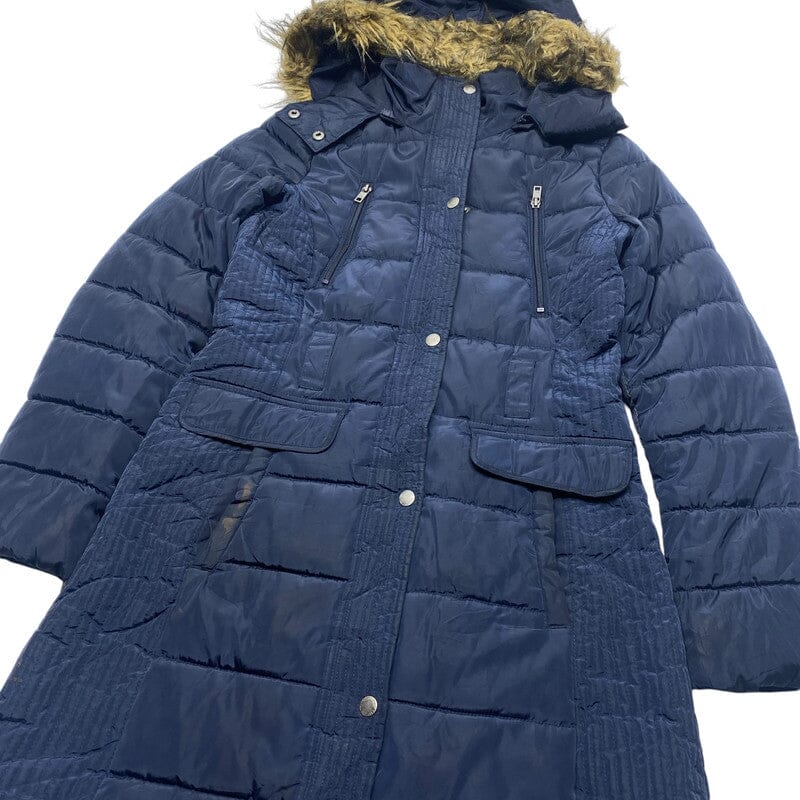 Navy Tommy Hilfiger Long Puffer Jacket XS Northern Pole Vintage Wholesale 