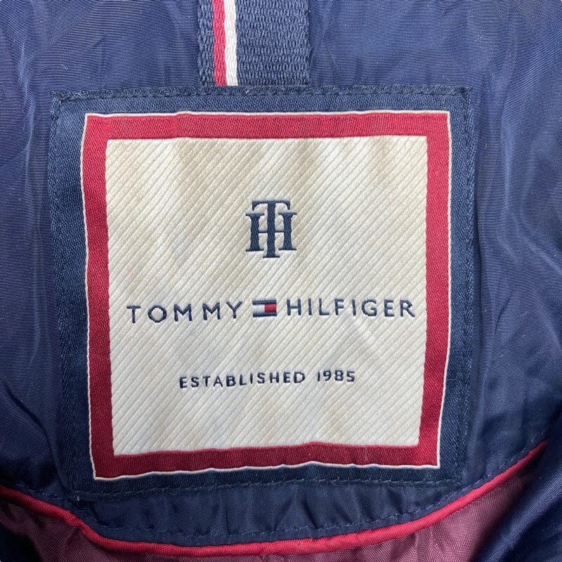 Navy Tommy Hilfiger Long Puffer Jacket XS Northern Pole Vintage Wholesale 