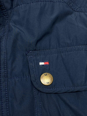 Navy Tommy Hilfiger Workwear Gilet Men's Medium Northern Pole Vintage Wholesale 