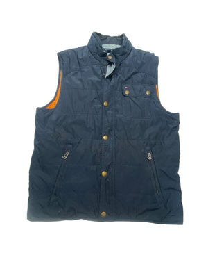 Navy Tommy Hilfiger Workwear Gilet Men's Medium Northern Pole Vintage Wholesale 
