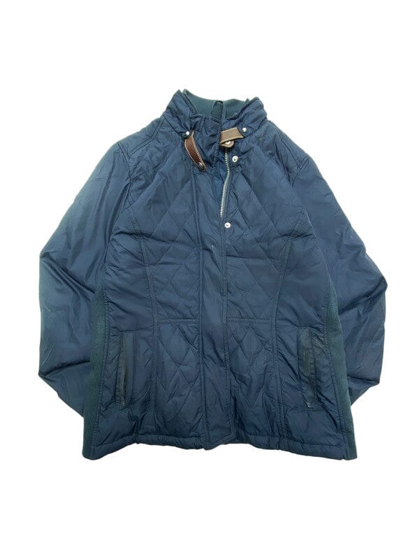 Navy Tommy Quilted Padded Jacket Women's Large Northern Pole Vintage Wholesale 
