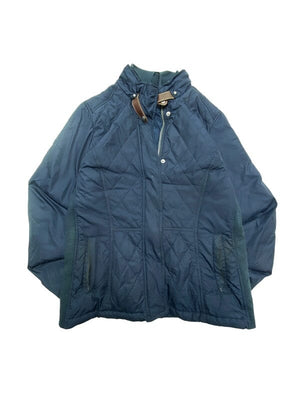 Navy Tommy Quilted Padded Jacket Women's Large Northern Pole Vintage Wholesale 