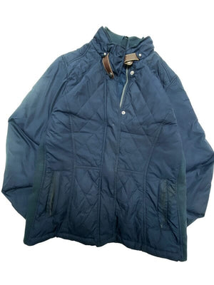 Navy Tommy Quilted Padded Jacket Women's Large Northern Pole Vintage Wholesale 