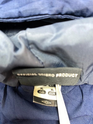 Navy Umbro Puffer Jacket Men's XL Northern Pole Vintage Wholesale 