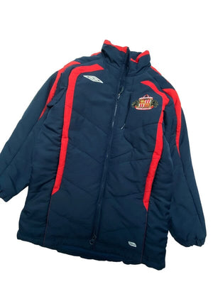 Navy Umbro Sunderlanda. F.C. Puffer jacket Youth's Small Northern Pole Vintage Wholesale 