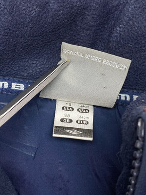 Navy Umbro Sunderlanda. F.C. Puffer jacket Youth's Small Northern Pole Vintage Wholesale 