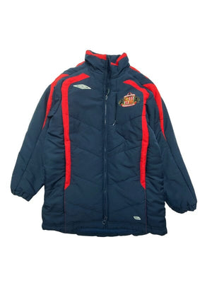 Navy Umbro Sunderlanda. F.C. Puffer jacket Youth's Small Northern Pole Vintage Wholesale 