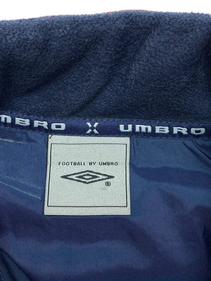 Navy Umbro Sunderlanda. F.C. Puffer jacket Youth's Small Northern Pole Vintage Wholesale 