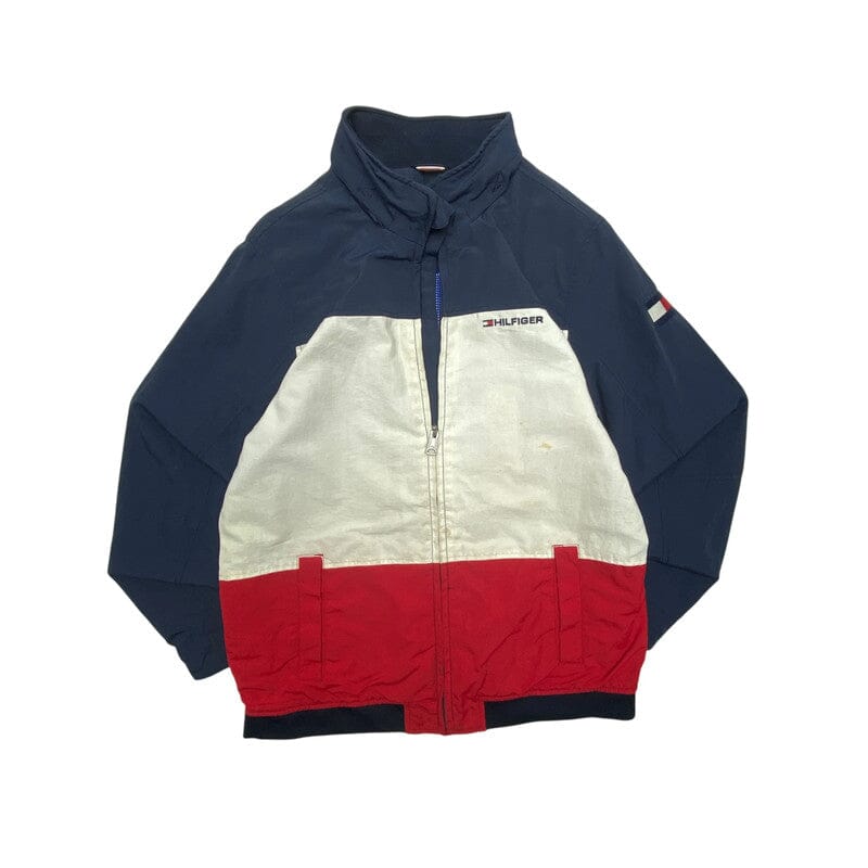 Navy White Red Tommy Hilfiger Jacket Women's XL Northern Pole Vintage Wholesale 