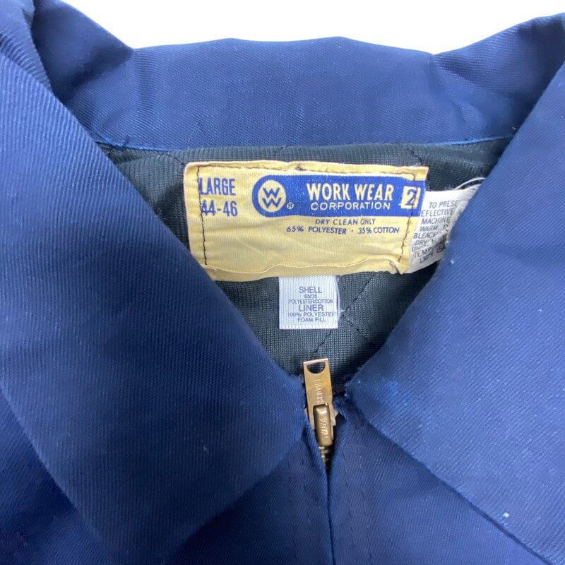 Navy Workwear Jacket Men's Large Northern Pole Vintage Wholesale 