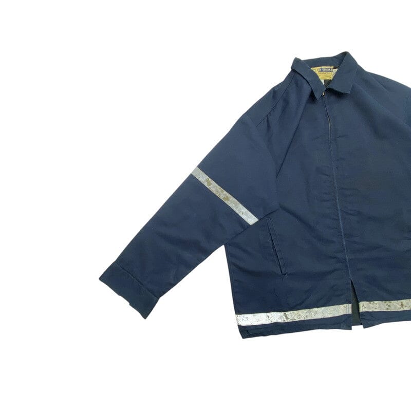 Navy Workwear Jacket Men's Large Northern Pole Vintage Wholesale 