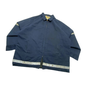 Navy Workwear Jacket Men's Large Northern Pole Vintage Wholesale 