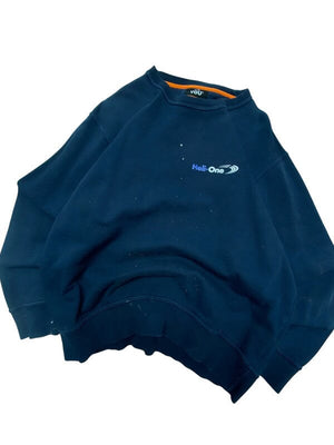 Navy YOU Sweatshirt Men's Large Northern Pole Vintage Wholesale 