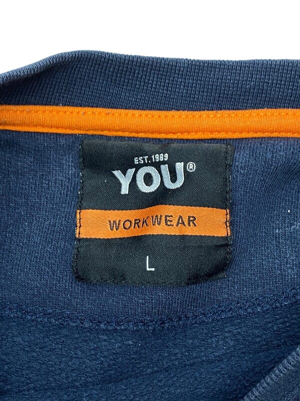 Navy YOU Sweatshirt Men's Large Northern Pole Vintage Wholesale 