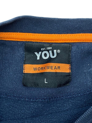 Navy YOU Sweatshirt Men's Large Northern Pole Vintage Wholesale 