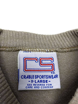 Olive Green CS Embroidery Sweatshirt Men's XL Northern Pole Vintage Wholesale 