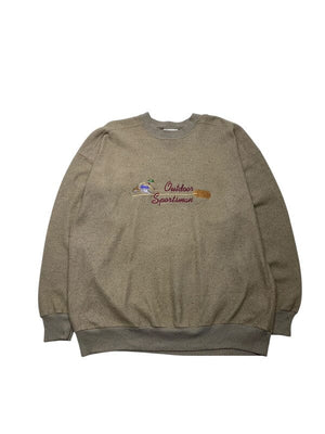 Olive Green CS Embroidery Sweatshirt Men's XL Northern Pole Vintage Wholesale 