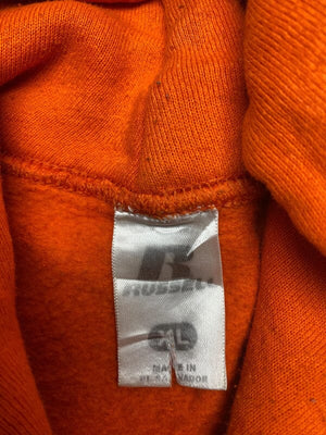 Orange Russell Athletic Blank Hoodie Men's XL Northern Pole Vintage Wholesale 