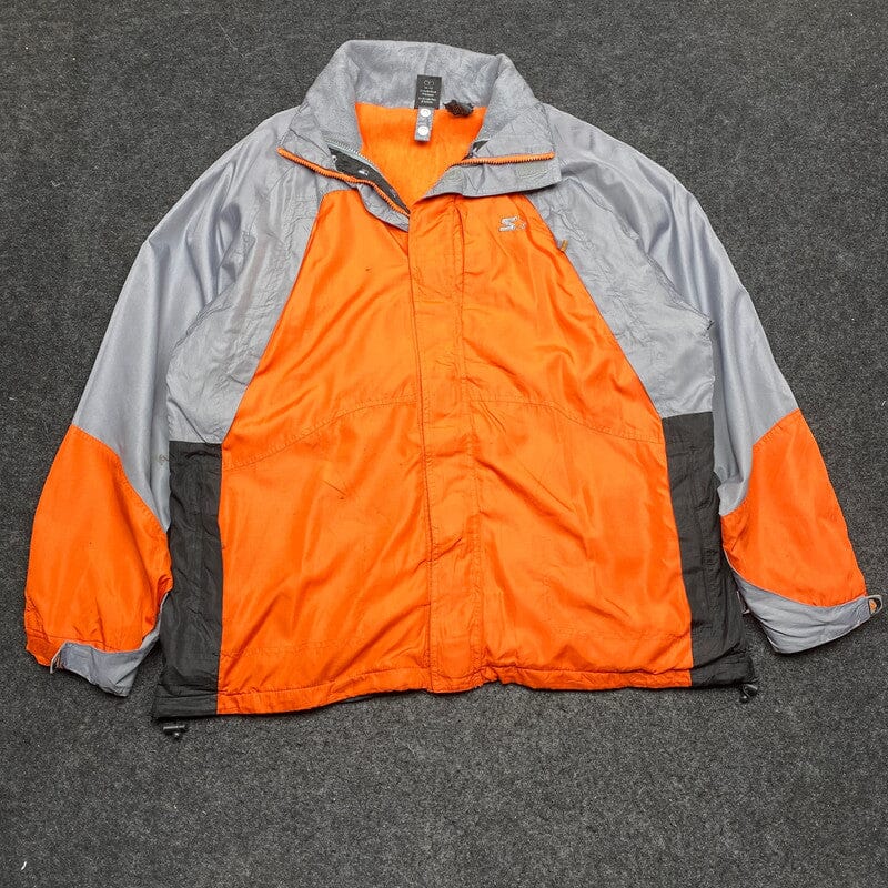 Orange Starter Windbreaker Men's Large Northern Pole Vintage Wholesale 