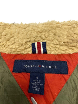 Orange Tommy Hilfiger Puffer Gilet Men's Medium Northern Pole Vintage Wholesale 