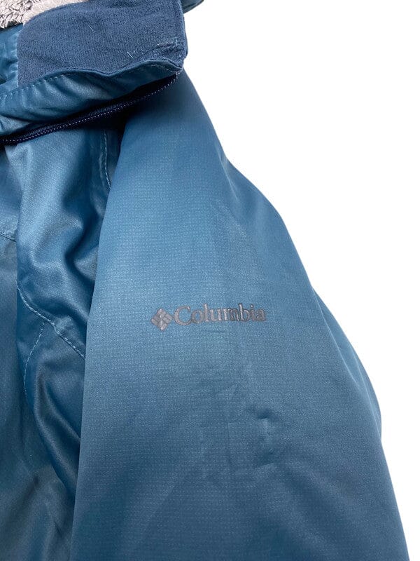 Petrol Blue Columbia Raincoat Jacket Women's Large Northern Pole Vintage Wholesale 