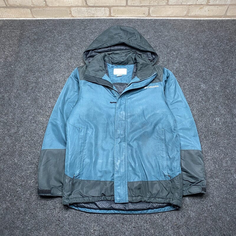 Petrol Green Columbia Windbreaker Small Northern Pole Vintage Wholesale 