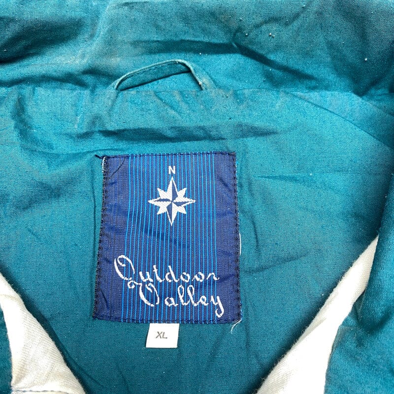 Petrol Green Outdoor Walley Windbreaker XL Northern Pole Vintage Wholesale 