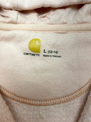 Pink Carhartt Zip-through Hoodie Women's Large Northern Pole Vintage Wholesale 