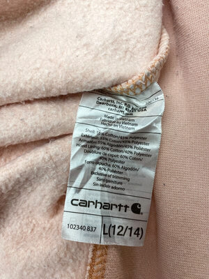 Pink Carhartt Zip-through Hoodie Women's Large Northern Pole Vintage Wholesale 