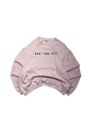 Pink Gildan Embroidery Sweatshirt Men's Medium Northern Pole Vintage Wholesale 