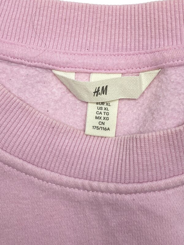 Pink H&M Badge Sweatshirt Women's XL Northern Pole Vintage Wholesale 
