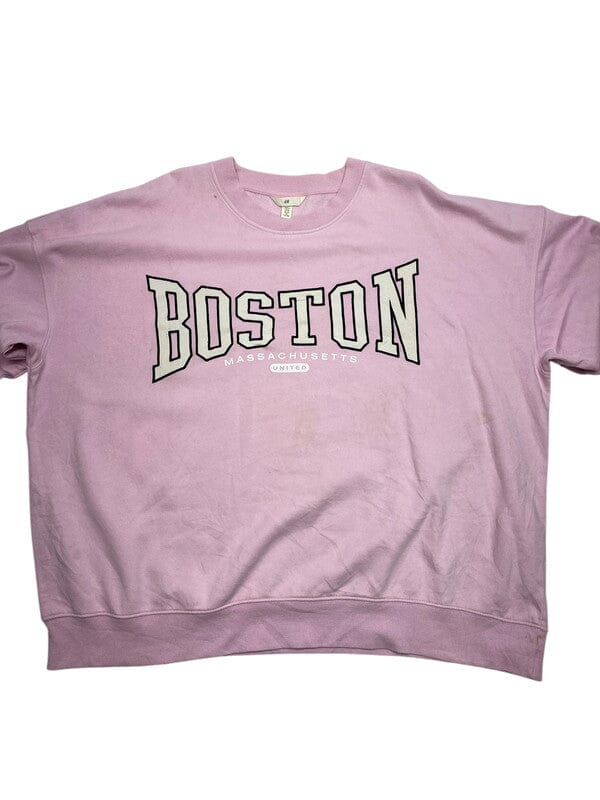 Pink H&M Badge Sweatshirt Women's XL Northern Pole Vintage Wholesale 