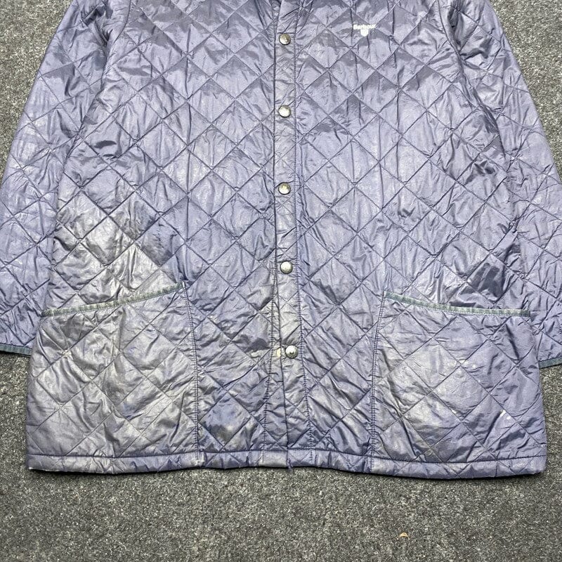 Purple Barbour Quilted Jacket Men's XXL Northern Pole Vintage Wholesale 