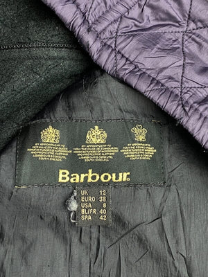 Purple Barbour Quilted Jacket Women's Large Northern Pole Vintage Wholesale 