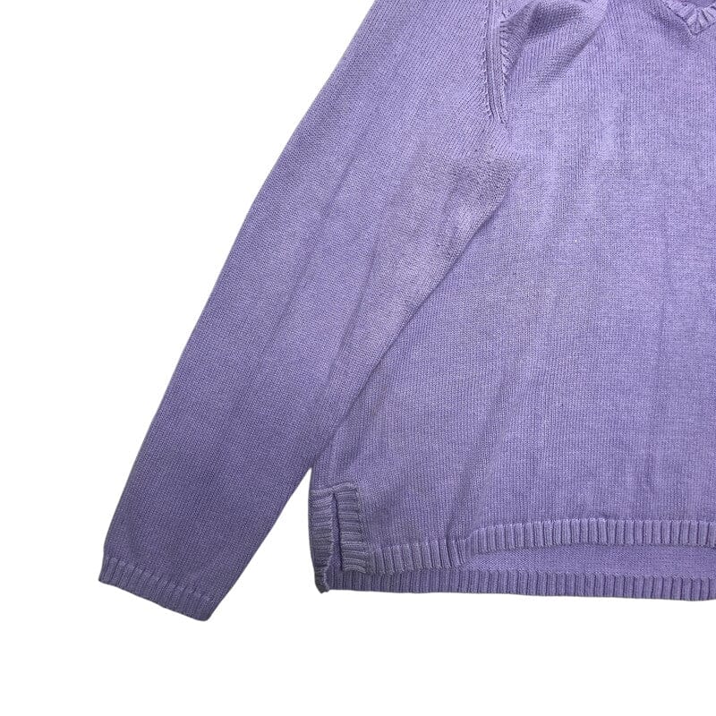 Purple Ralph Lauren Knitwear Sweater Women's Medium Northern Pole Vintage Wholesale 