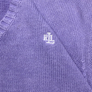 Purple Ralph Lauren Knitwear Sweater Women's Medium Northern Pole Vintage Wholesale 