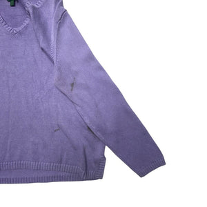 Purple Ralph Lauren Knitwear Sweater Women's Medium Northern Pole Vintage Wholesale 
